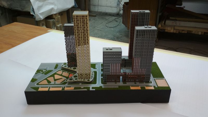 Планировочный макет многофункционального жилого комплекса 7