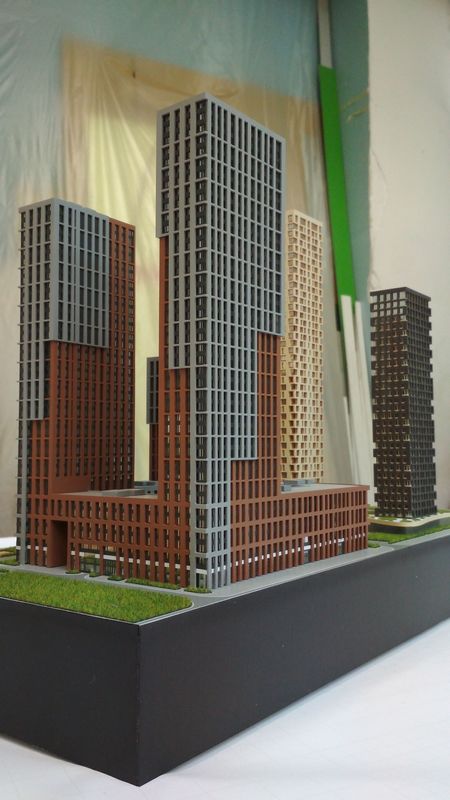 Планировочный макет многофункционального жилого комплекса 8