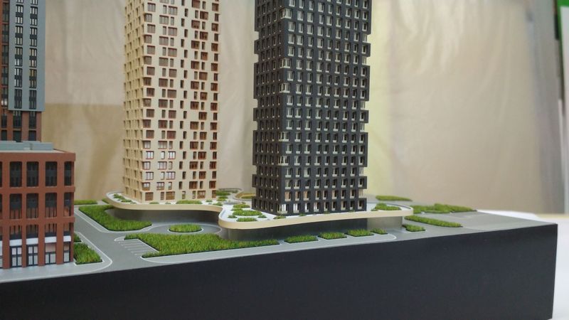 Планировочный макет многофункционального жилого комплекса 2