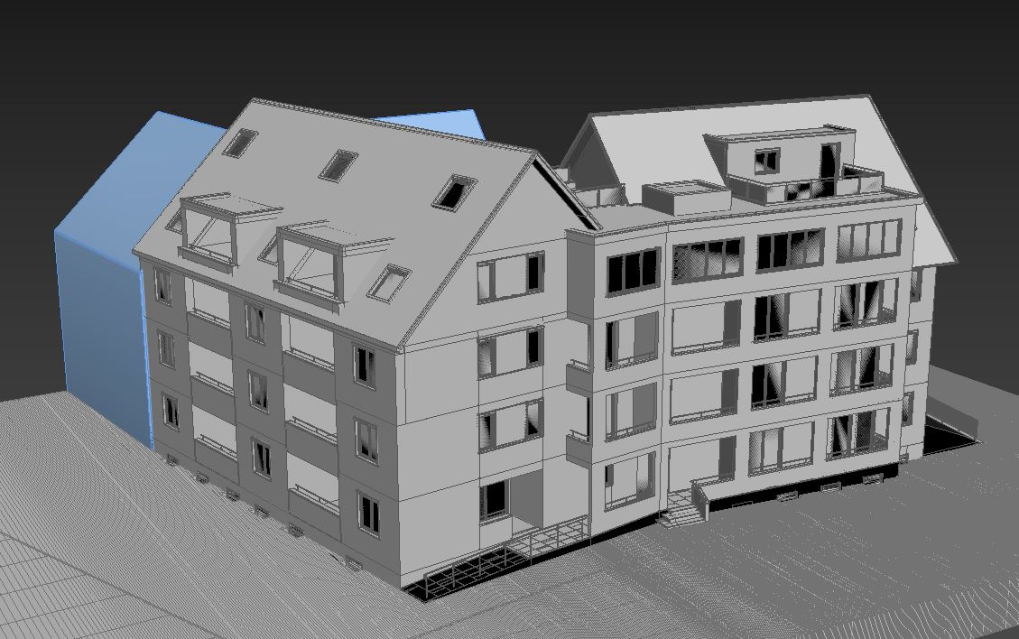 Архитектурная 3D визуализация. дом в г. Мюнхен Германия 1