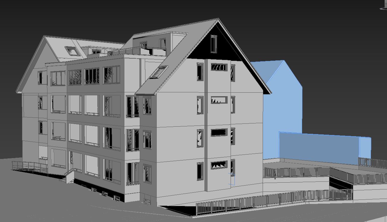 Архитектурная 3D визуализация. дом в г. Мюнхен Германия 5