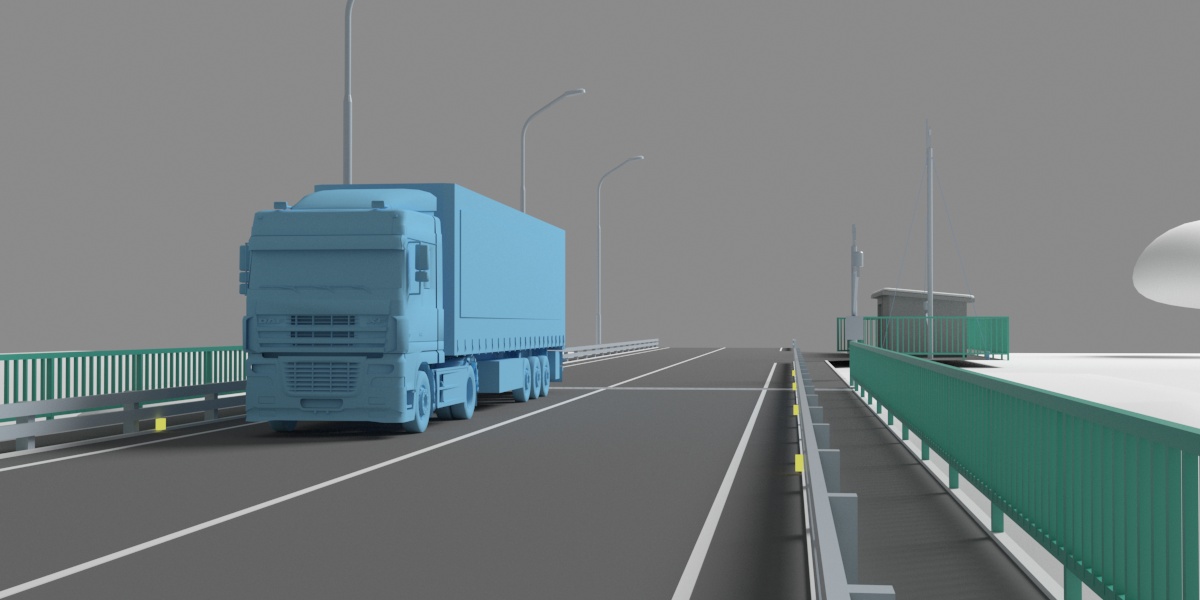Архитектурная 3D визуализация. Мост 8