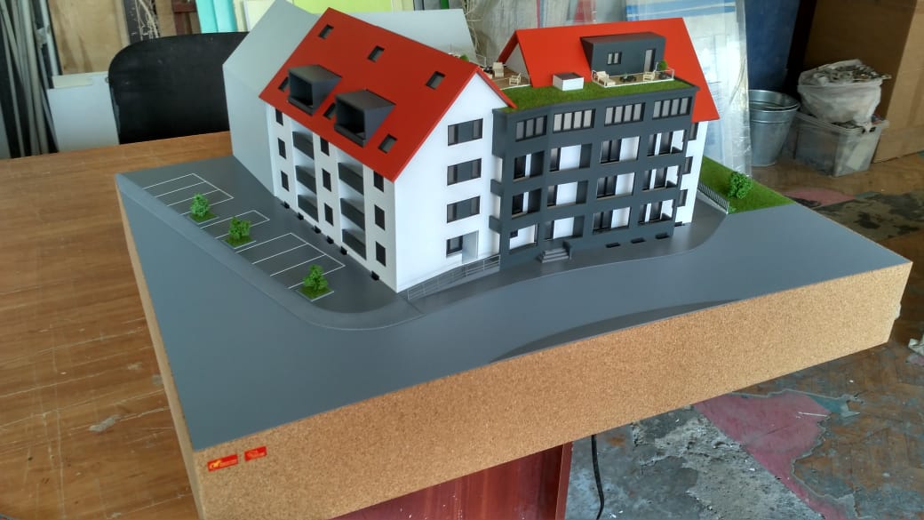 Архитектурный макет. дом в г. Мюнхен Германия 5