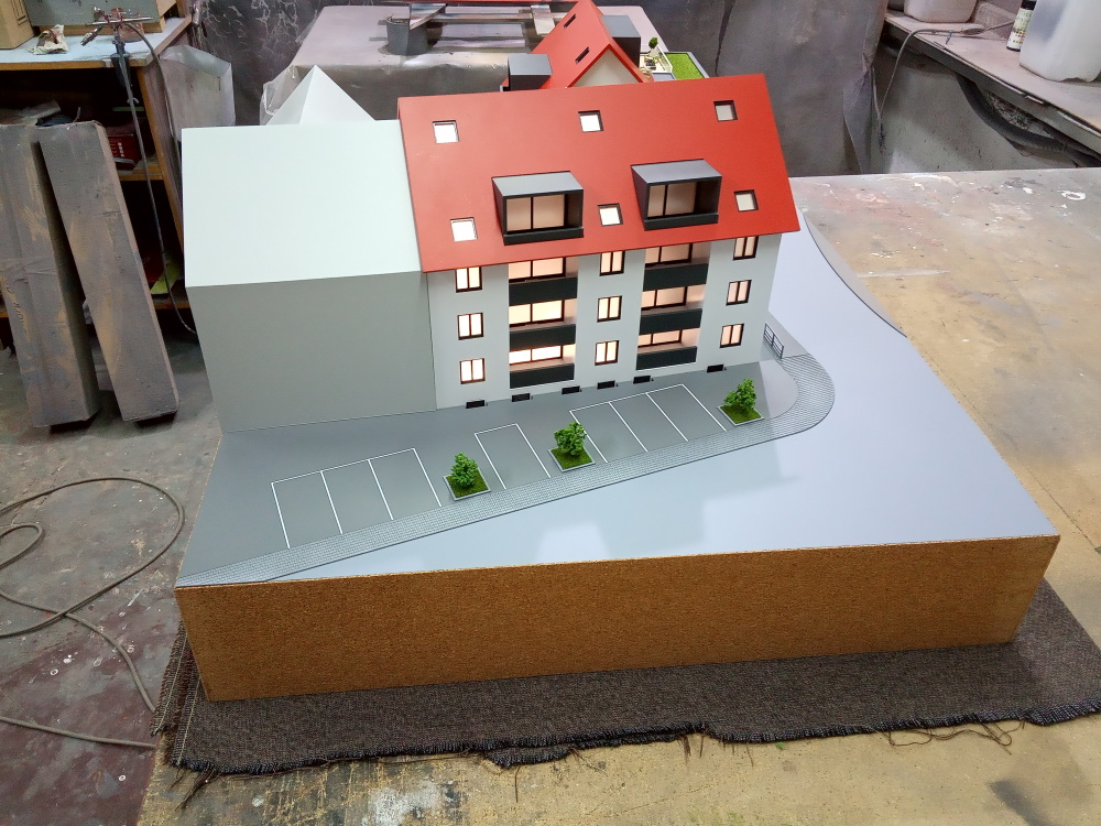 Архитектурный макет. дом в г. Мюнхен Германия 11
